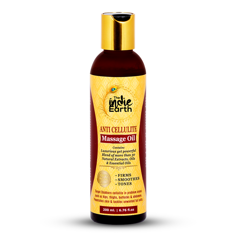 The indie Earth Anti Cellulite Massage Oil - 200 ml