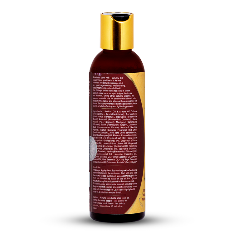 The indie Earth Anti Cellulite Massage Oil - 200 ml