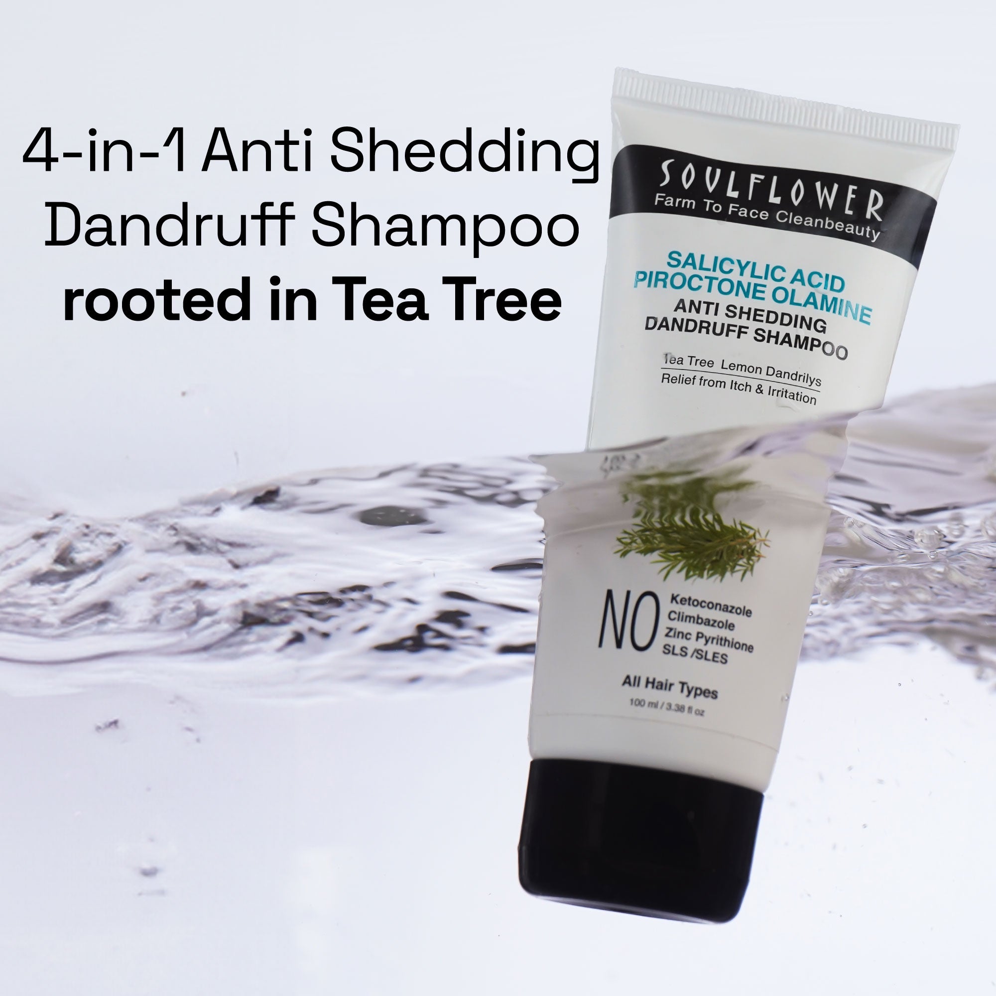 Soulflower Daily Anti Shedding Dandruff Shampoo - 100 ml