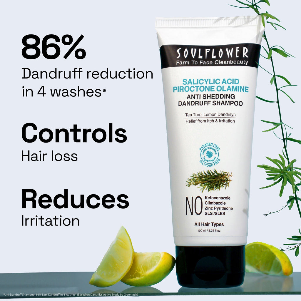 Soulflower Daily Anti Shedding Dandruff Shampoo - 100 ml