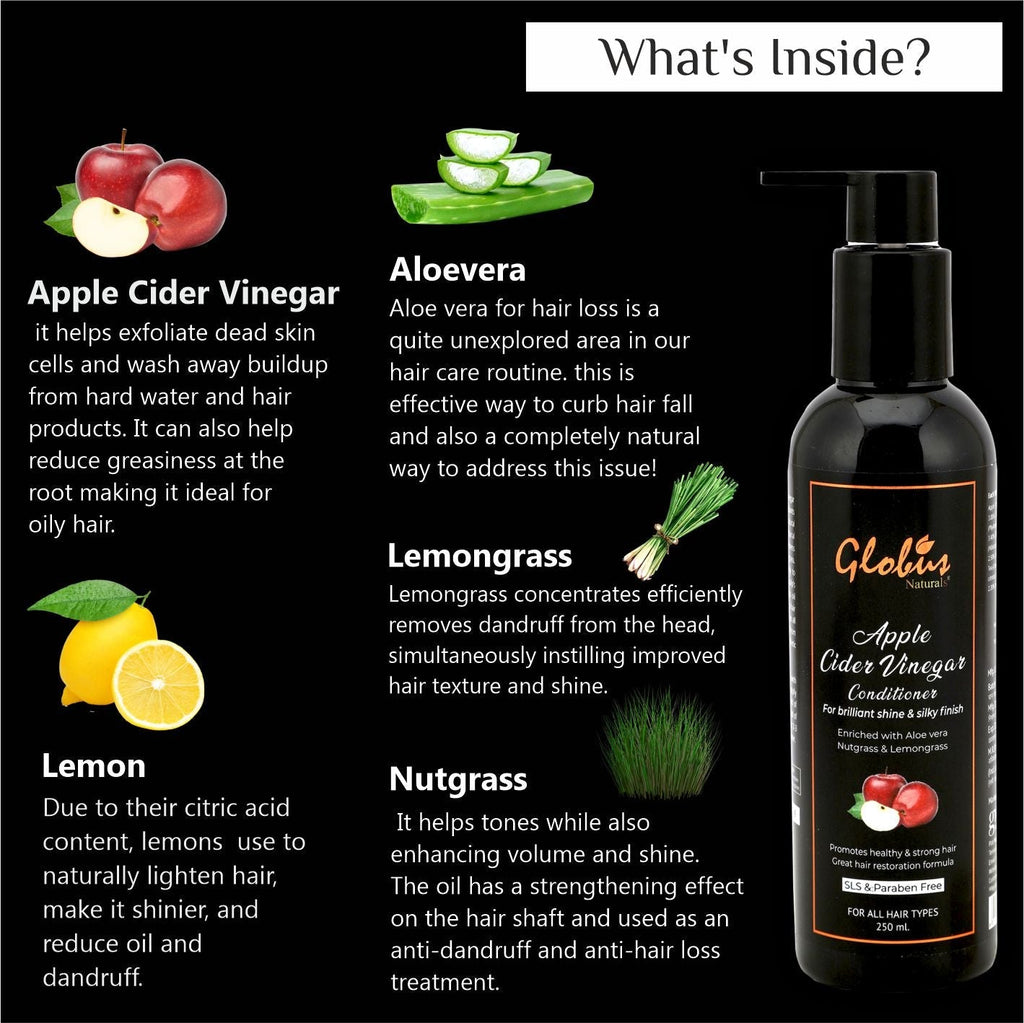 Globus Naturals Apple Cider Vinegar Conditioner - 250 ml