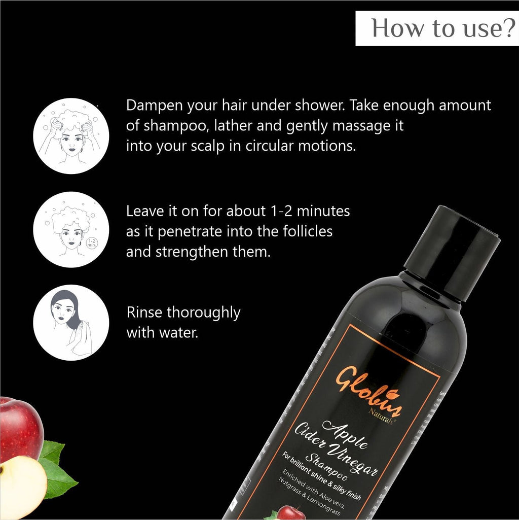 Globus Naturals Apple Cider Vinegar Shampoo - 250 ml