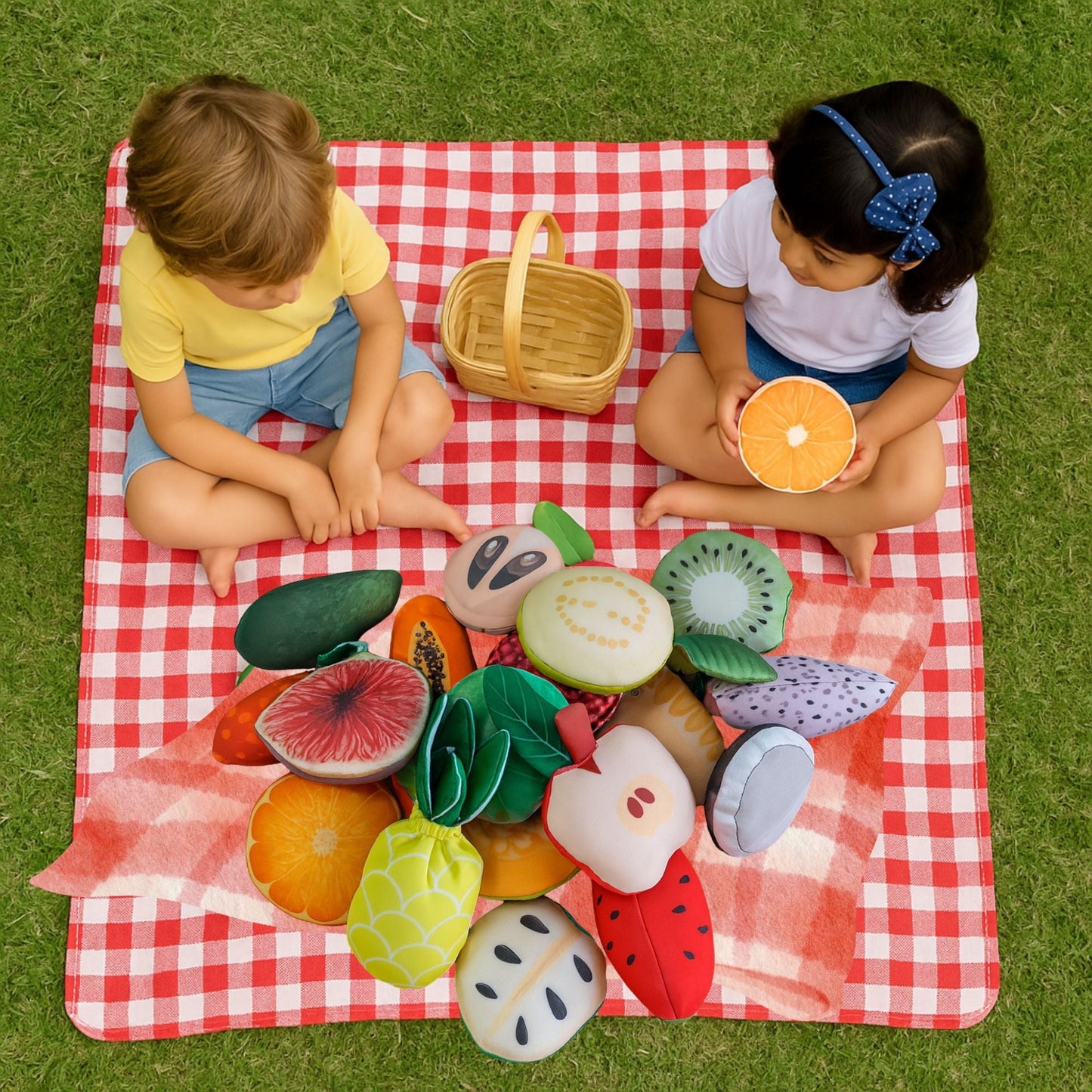 The Small Wonderland Pretend Play Fruits- 18-Piece Pretend Play Fruits Set