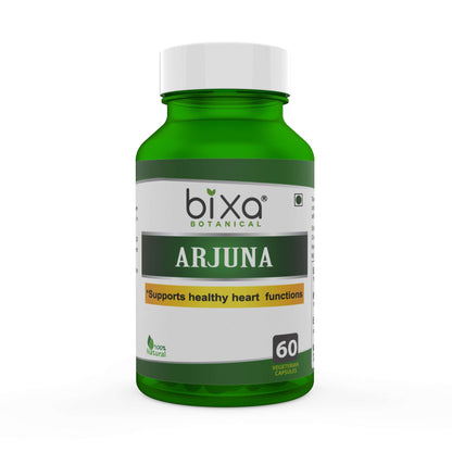 Bixa Botanical Arjuna Extract - 60 Veg Capsules (450mg) 40% Tannins
