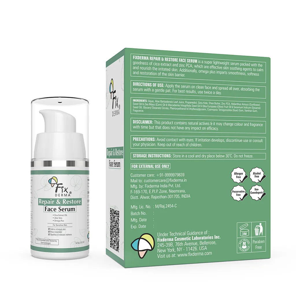 Fixderma Repair and Restore Face Serum - 30 gms