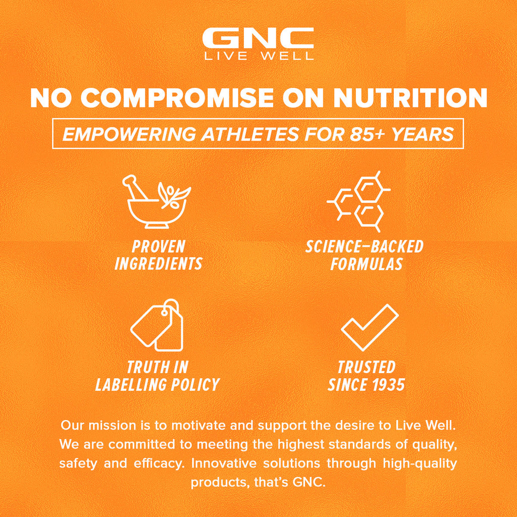 GNC AMP Gold Series BCAA Advanced  Fuels Lean Muscle Strength & Recovery