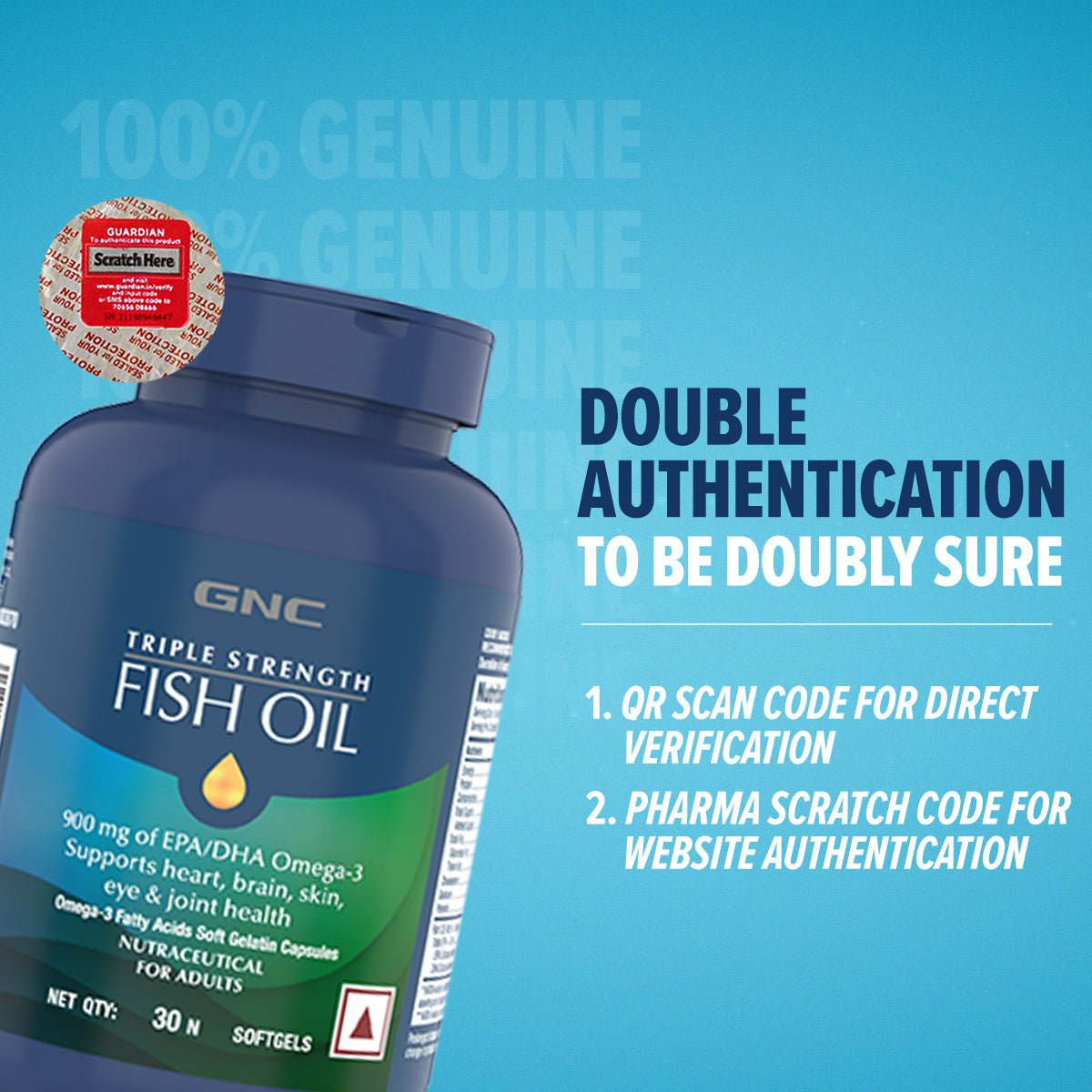 GNC Fish Oil Omega3 Capsules