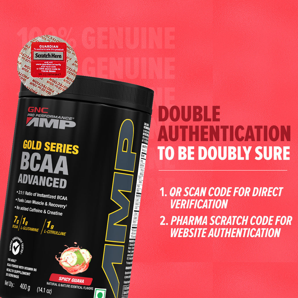 GNC AMP Gold Series BCAA Advanced  Fuels Lean Muscle Strength & Recovery