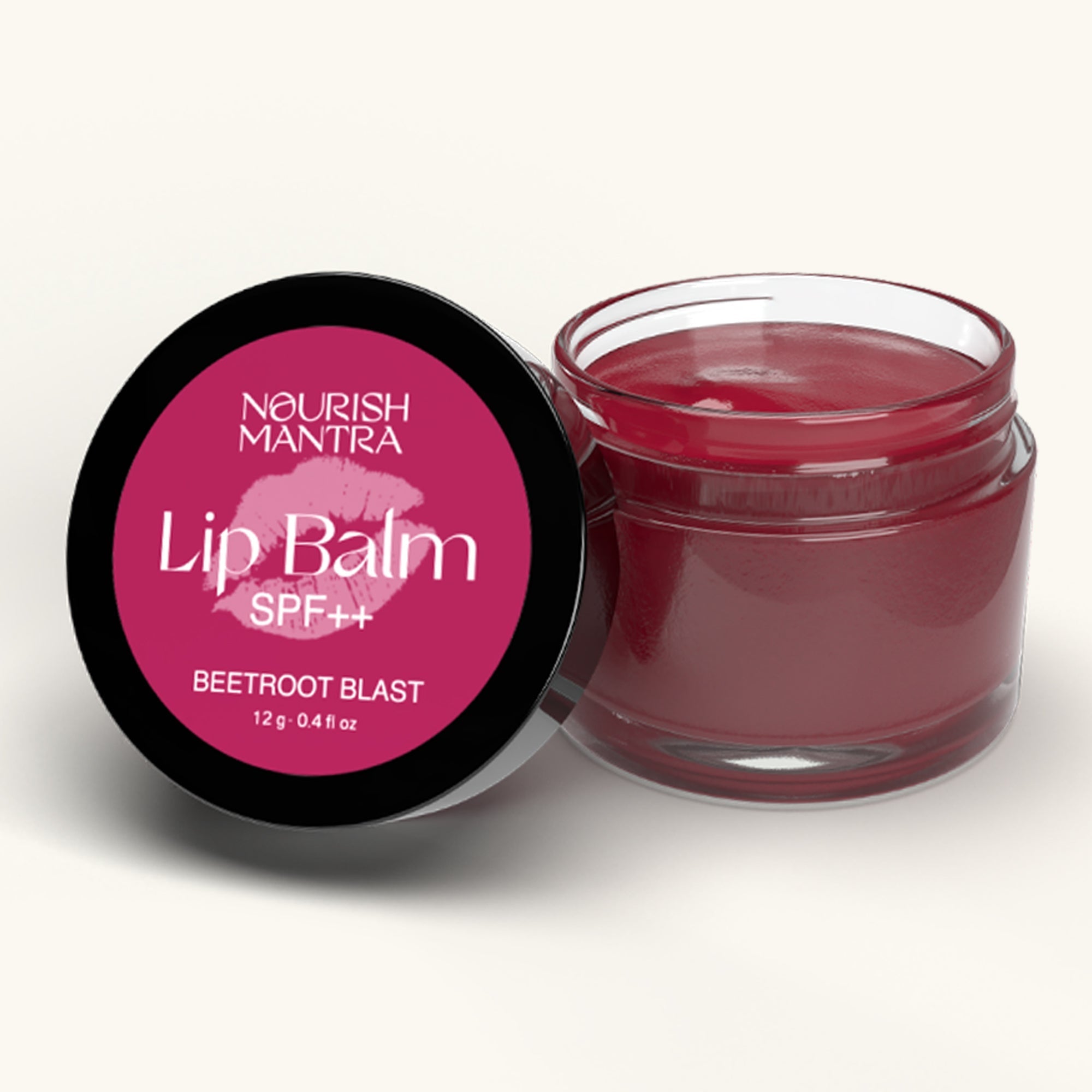 Nourish Mantra Beetroot Blast Lip Balm for Dry Chapped Lips - 12 gms