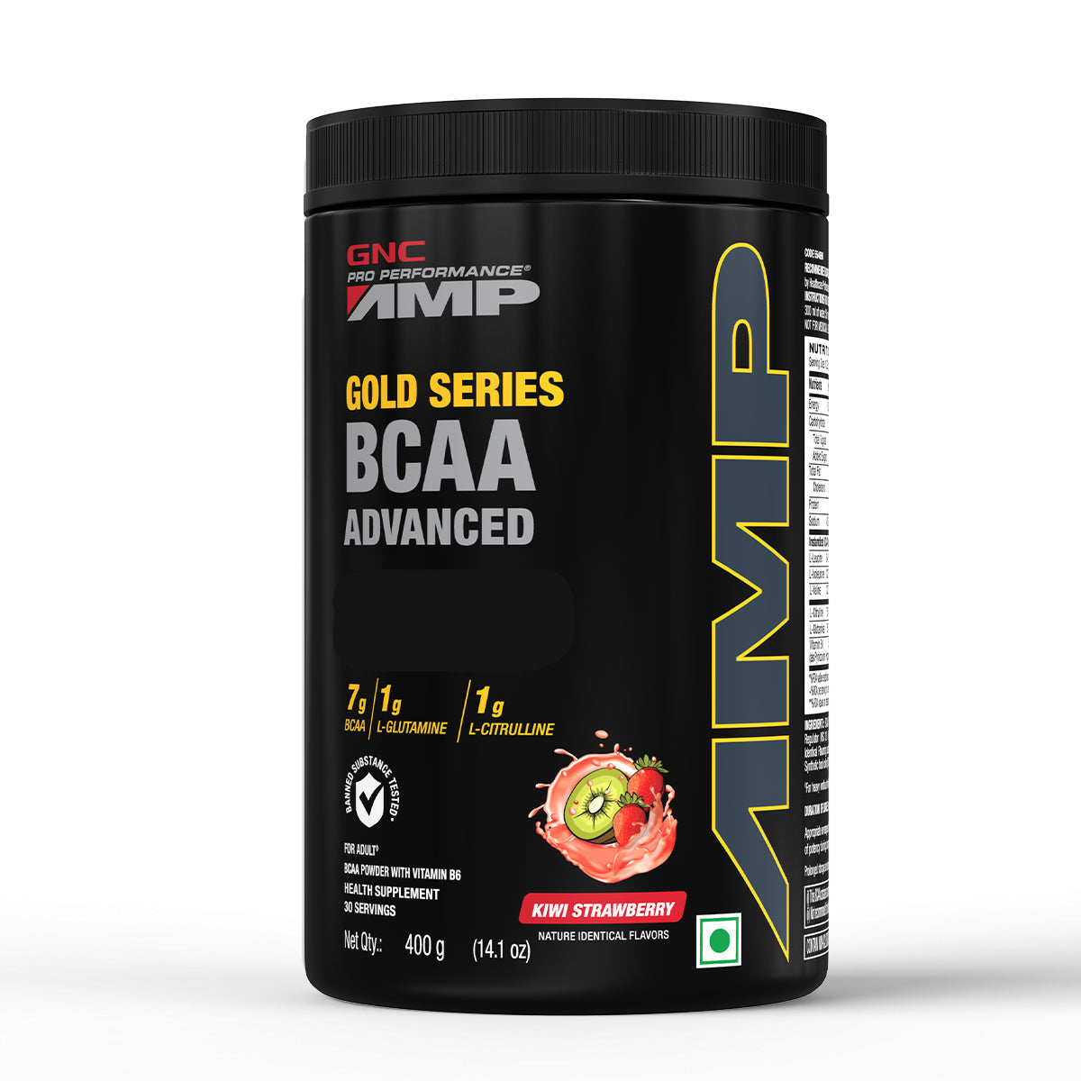 GNC AMP Gold Series BCAA Advanced  Fuels Lean Muscle Strength & Recovery - 400 gms