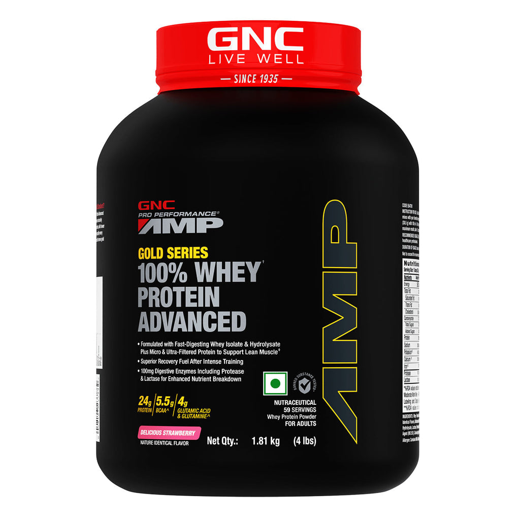 GNC AMP Gold Series 100% Whey Protein Advanced