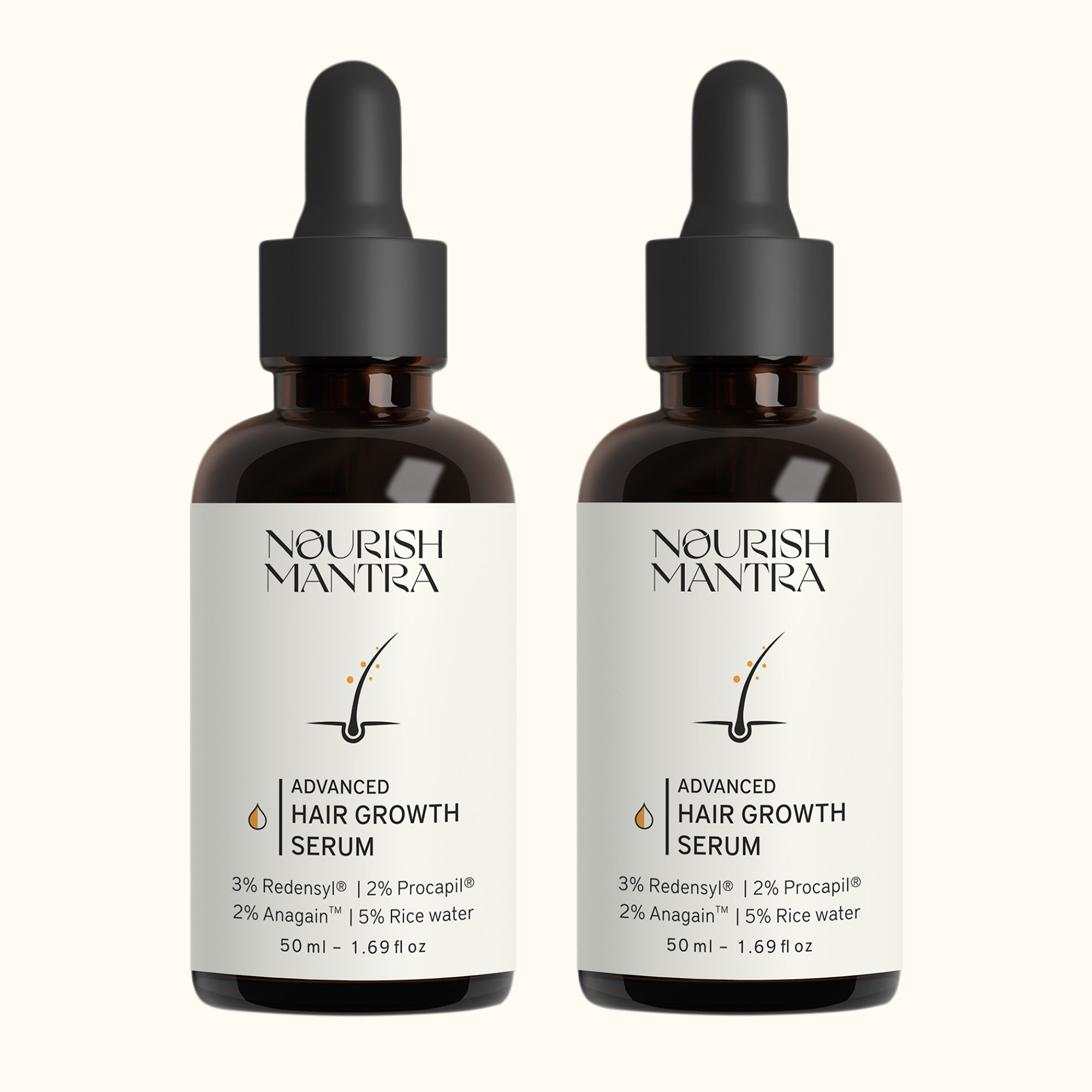 Nourish Mantra Advanced Hair Growth Serum - 50 ml (Pack of 2)