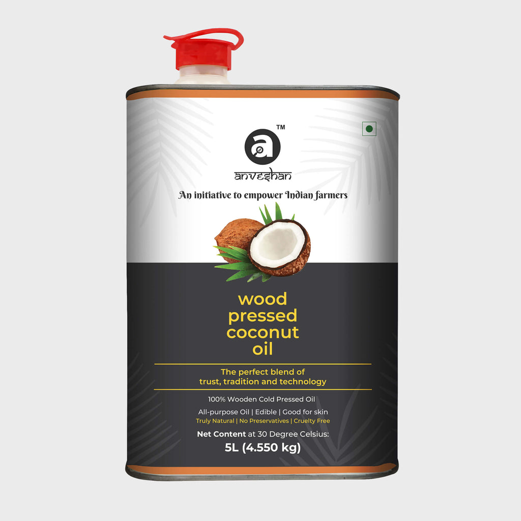 Anveshan Wood Cold Pressed Coconut Oil