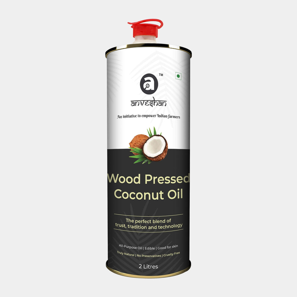 Anveshan Wood Cold Pressed Coconut Oil