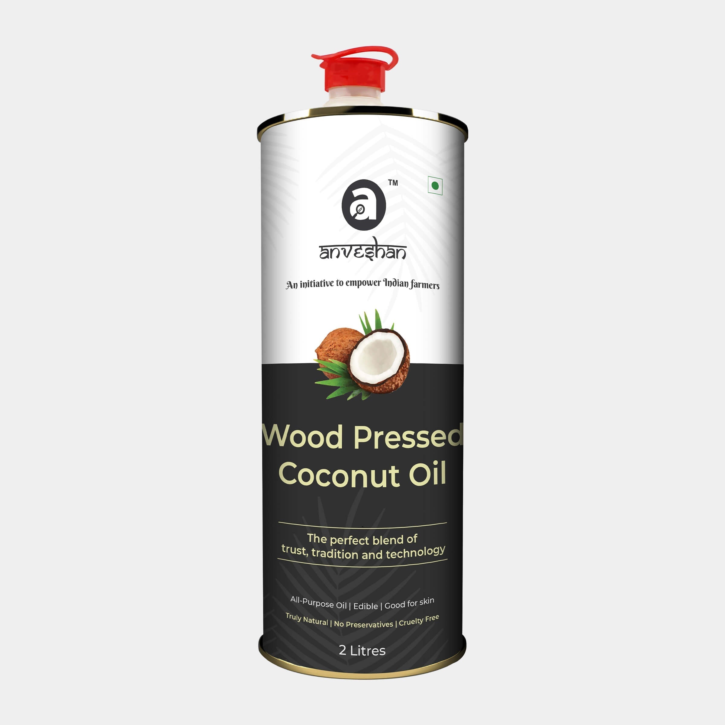 Anveshan Wood Cold Pressed Coconut Oil