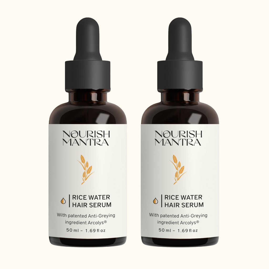 Nourish Mantra Anti-Greying Rice Water Hair Serum - 50 ml (Pack of 2)