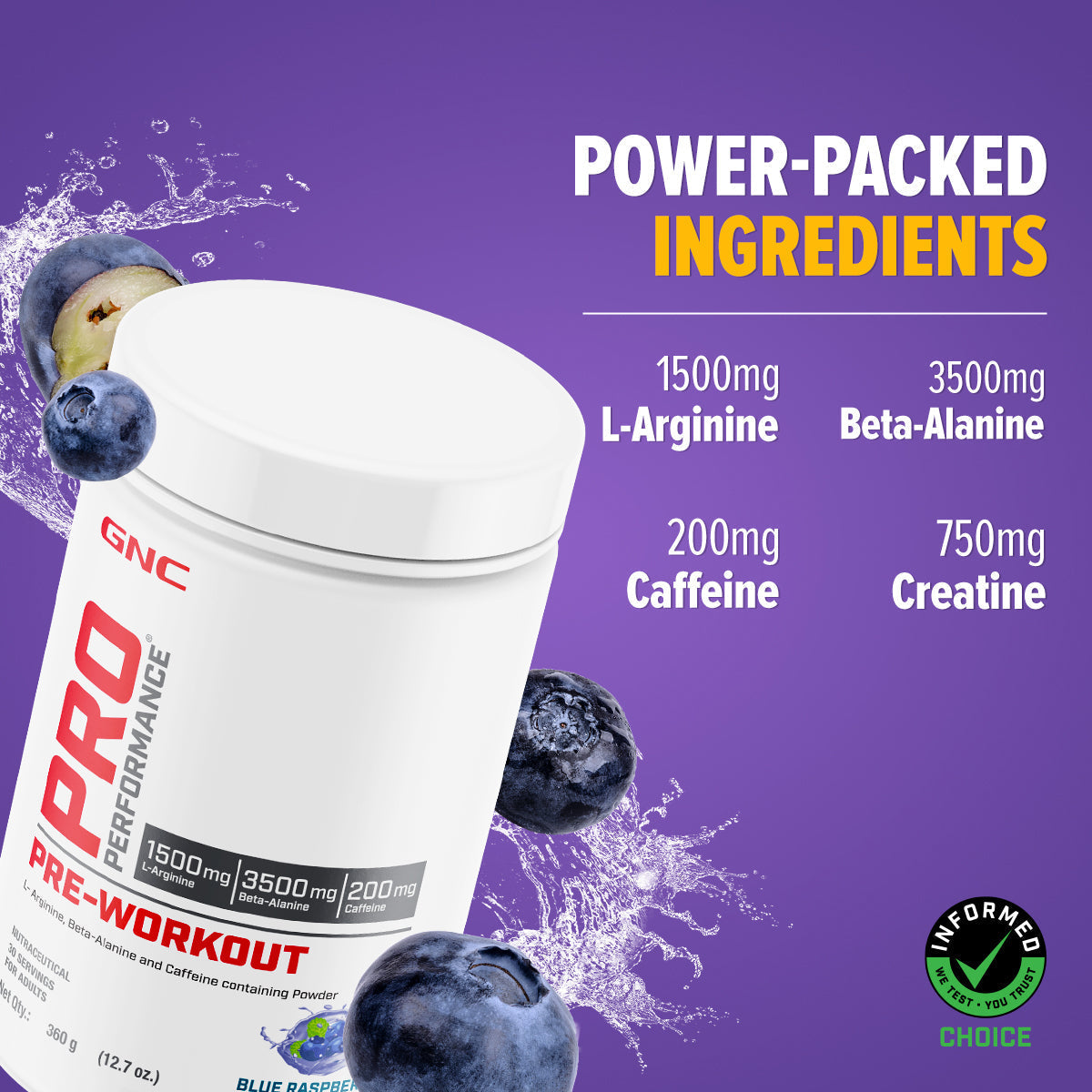 GNC Pro Performance Pre Workout - 360 gms