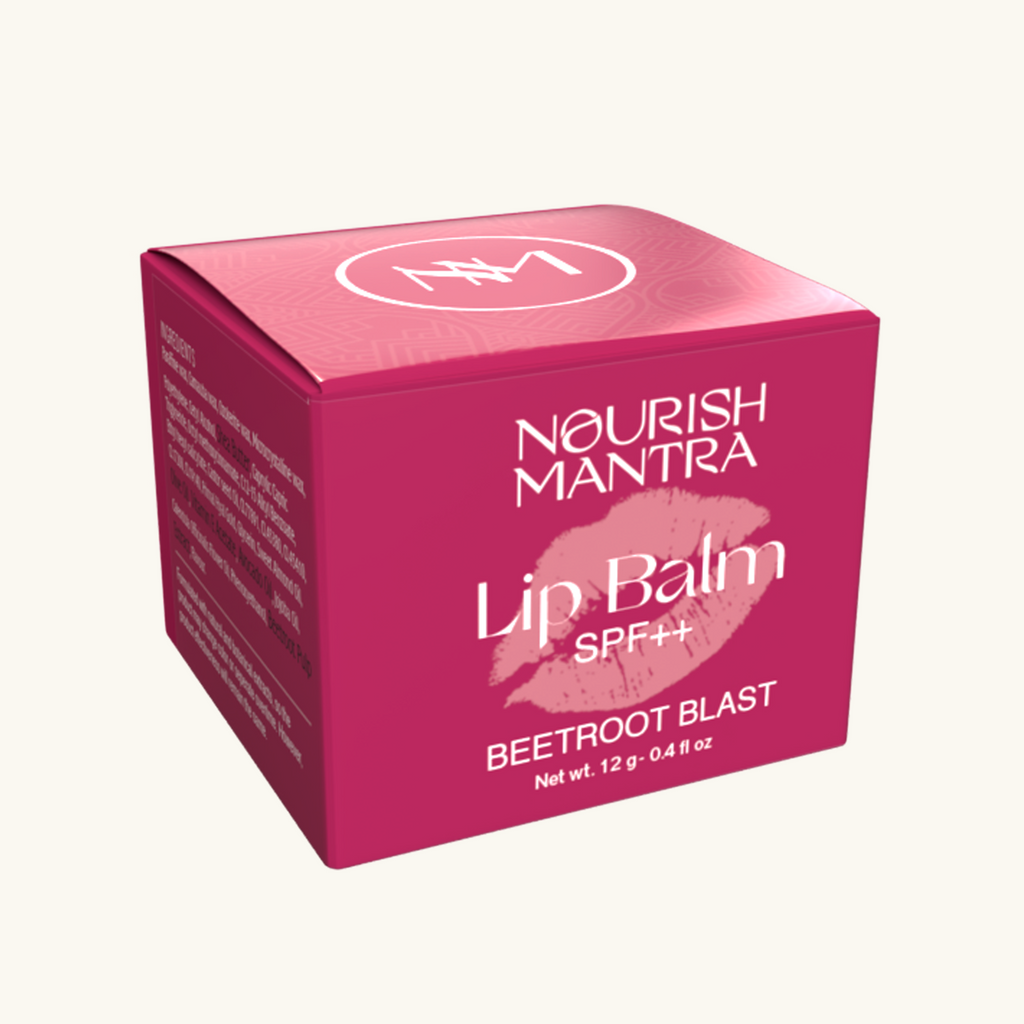 Nourish Mantra Beetroot Blast Lip Balm for Dry Chapped Lips - 12 gms
