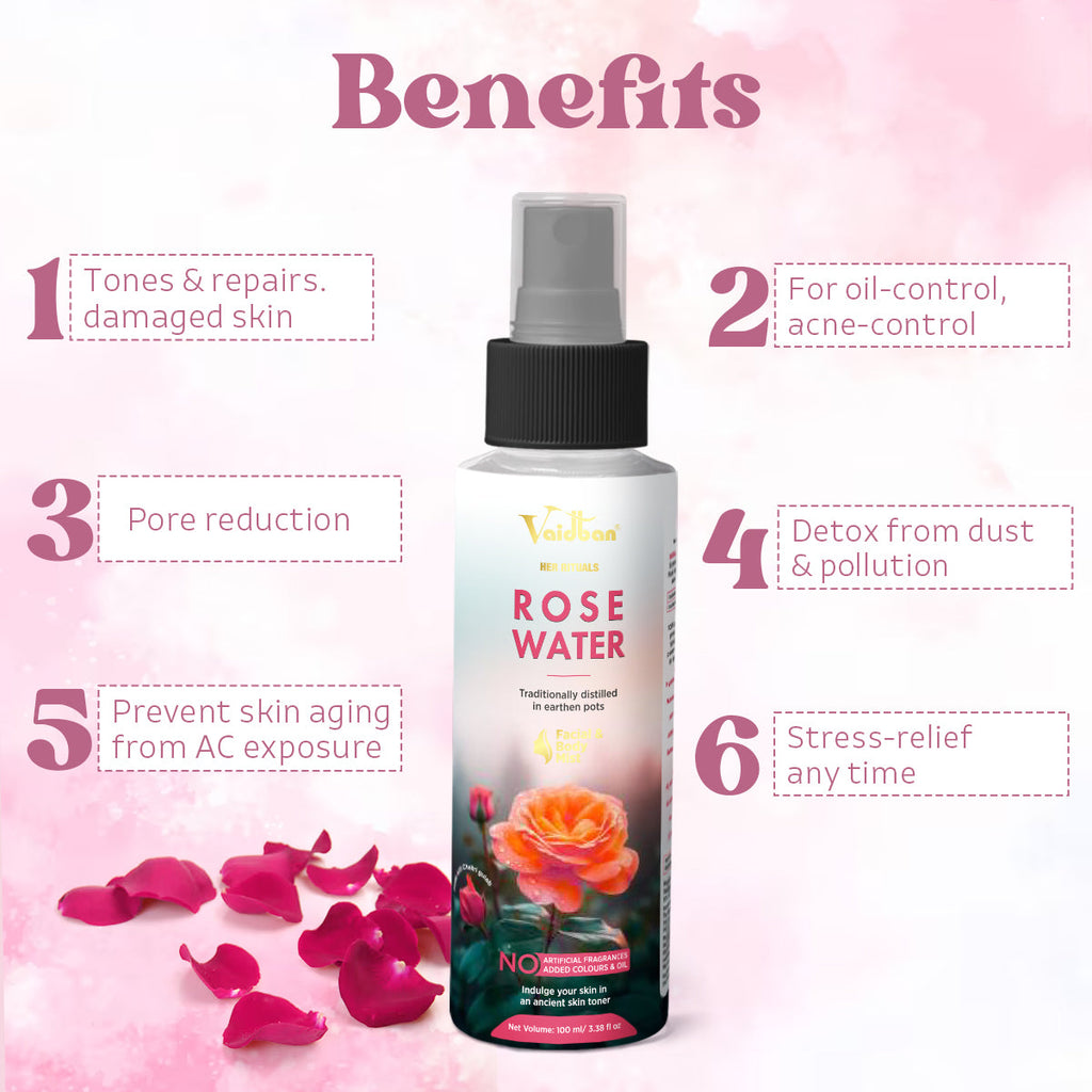 Vaidban Rose Water - 100 ml
