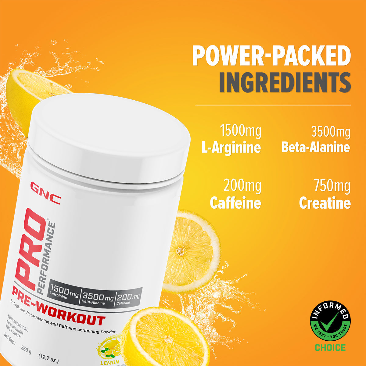 GNC Pro Performance Pre Workout - 360 gms