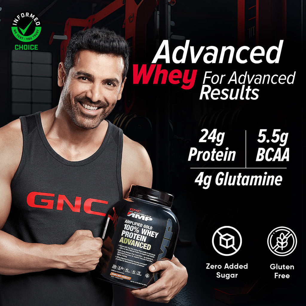 GNC AMP Gold Series 100% Whey Protein Advanced