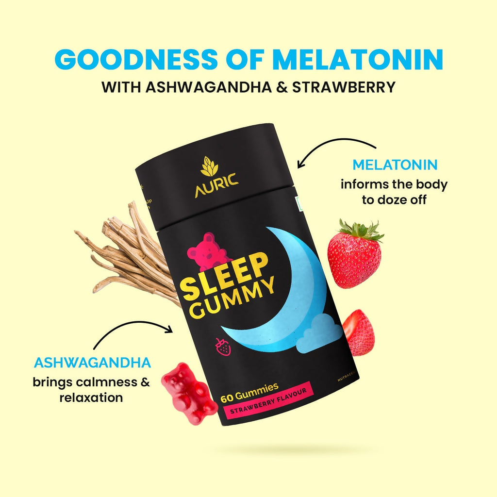 Auric Restful Sleep Gummies with Ashwagandha - 60 Gummies