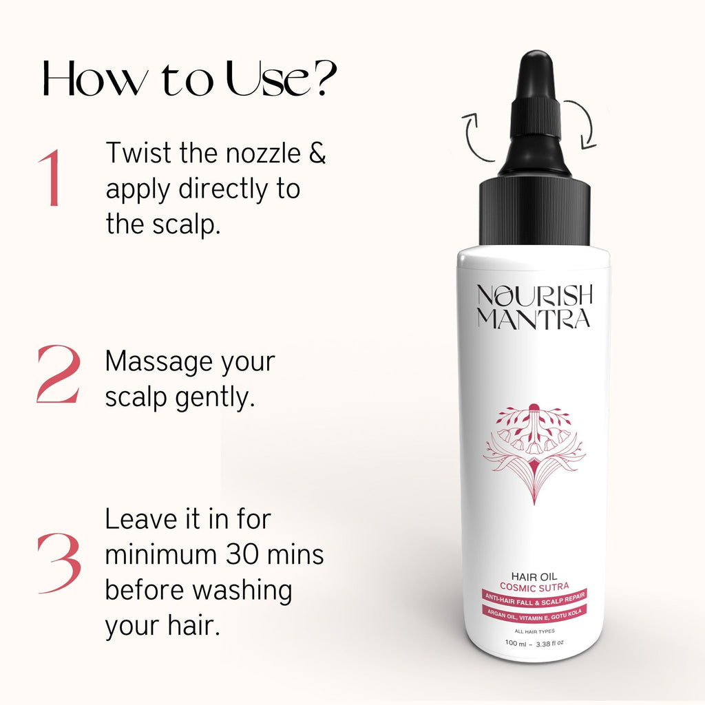 Nourish Mantra Cosmic Sutra Hair Oil - 100 ml (Pack Of 2)
