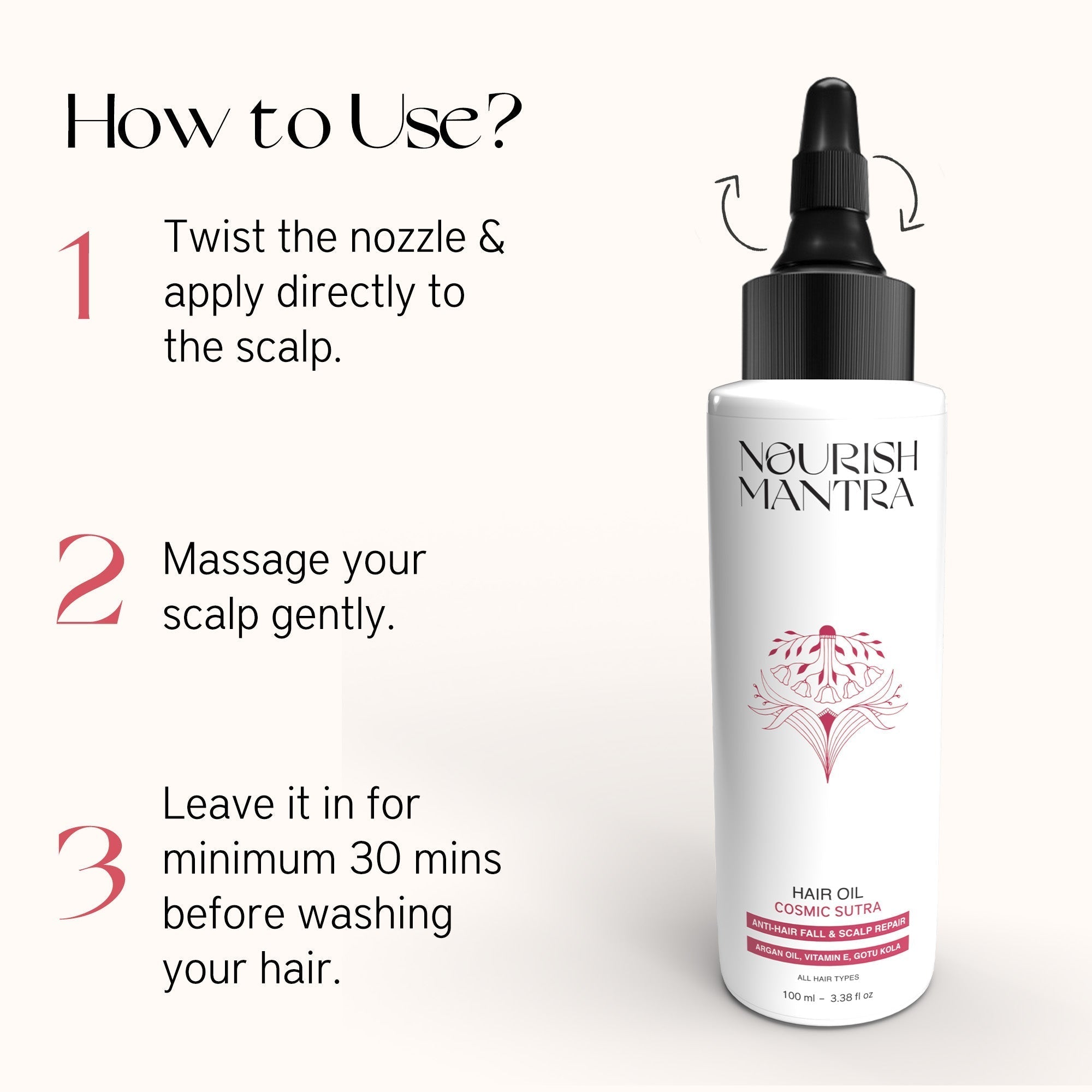 Nourish Mantra Cosmic Sutra Hair Oil - 100 ml (Pack Of 2)