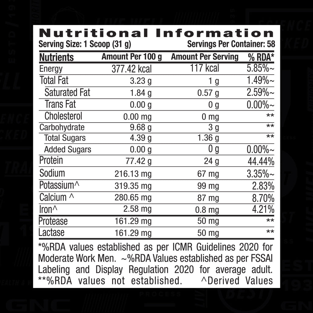 GNC AMP Gold Series 100% Whey Protein Advanced