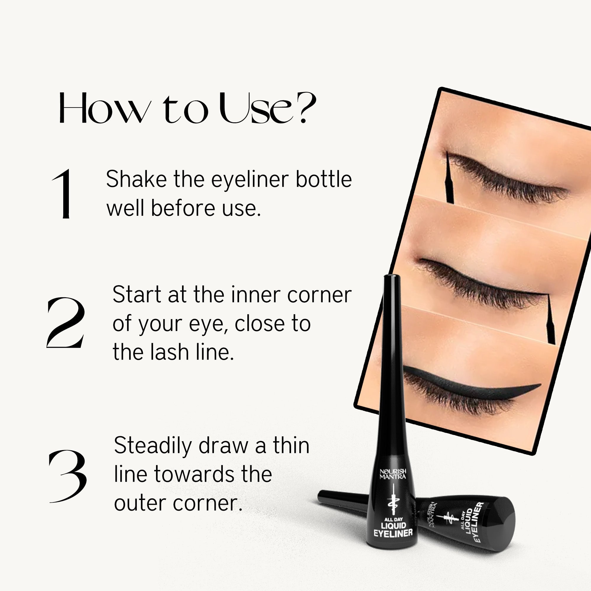 Nourish Mantra All-Day Liquid Eyeliner - 3 ml