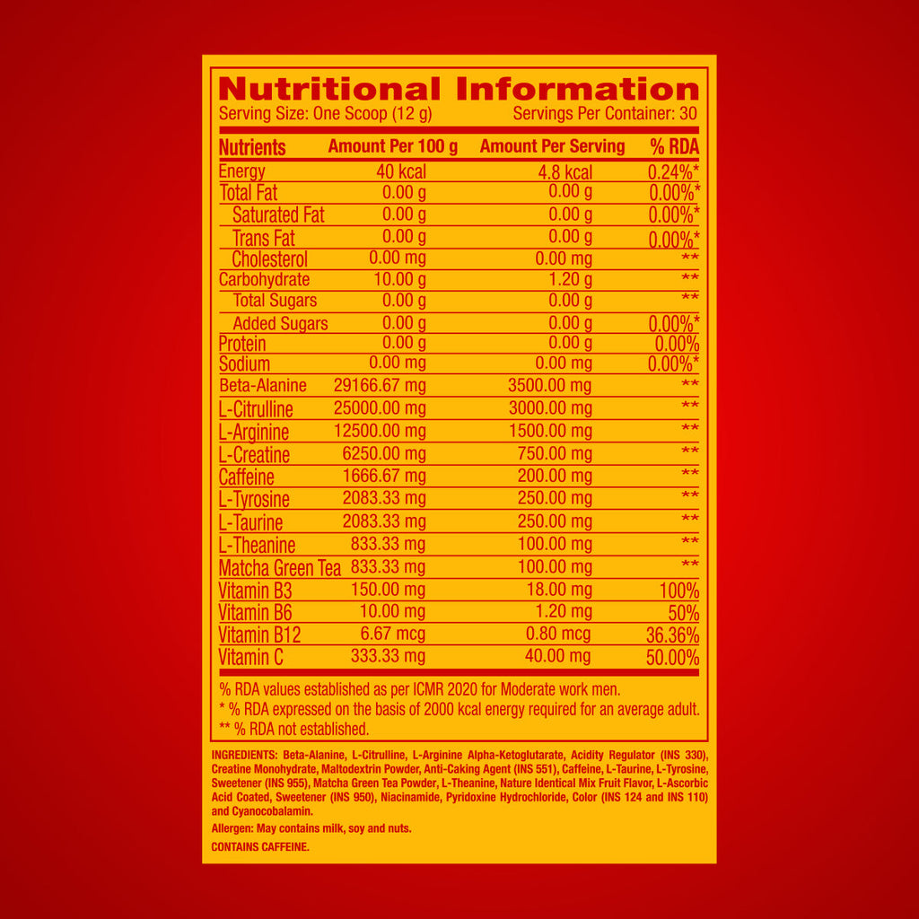 GNC Pro Performance Pre Workout - 360 gms
