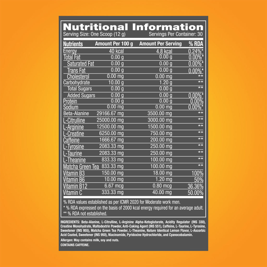 GNC Pro Performance Pre Workout - 360 gms