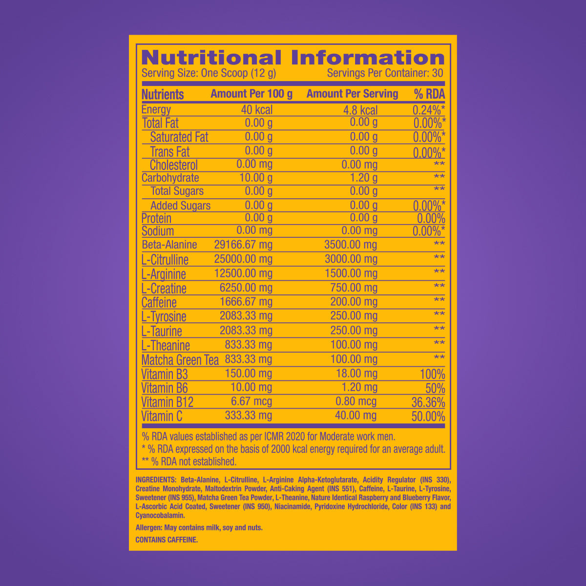 GNC Pro Performance Pre Workout - 360 gms