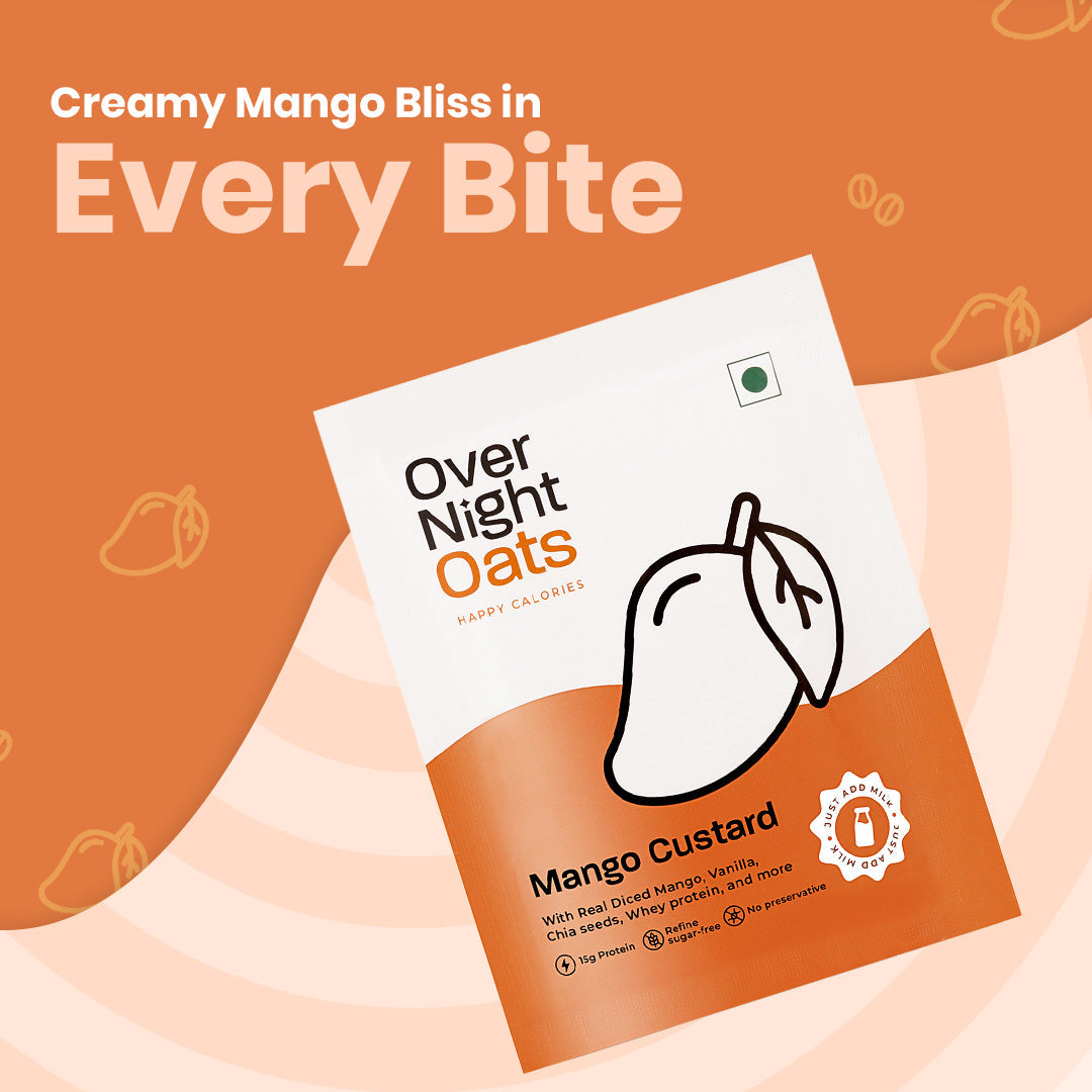 OverNightOats Mango Custard