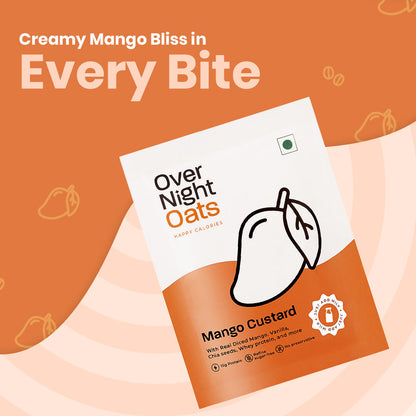 OverNightOats Mango Custard