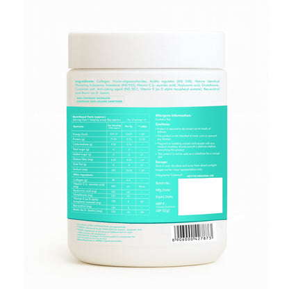 Dr. Morepan Marine Collagen Powder with Glutathione, Hyaluronic Acid, Resveratrol & Biotin Lemon Lime Flavour