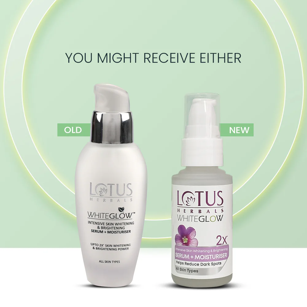 Lotus Herbals Whiteglow Intensive Skin Serum + Moisturiser