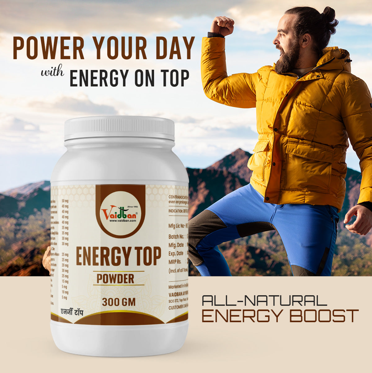 Vaidban Energy Top Powder - 300 gms