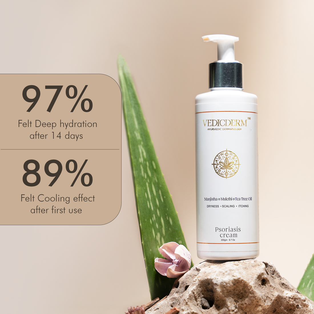 Vedicderm Skin Support Cream With 2% Bakuchi Extract - 200 Gms