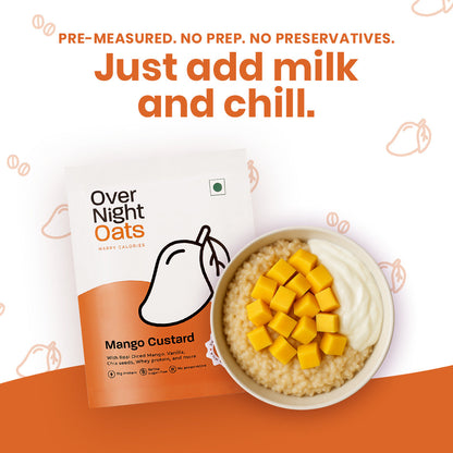 OverNightOats Mango Custard