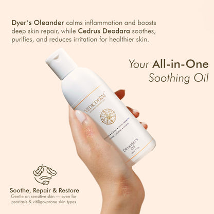 VedicDerm Oleander's Oil for Psoriasis, Eczema, and Atopic Dermatitis