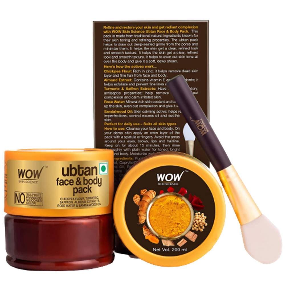 Wow Skin Science Ubtan Face & Body Pack - 200 ml