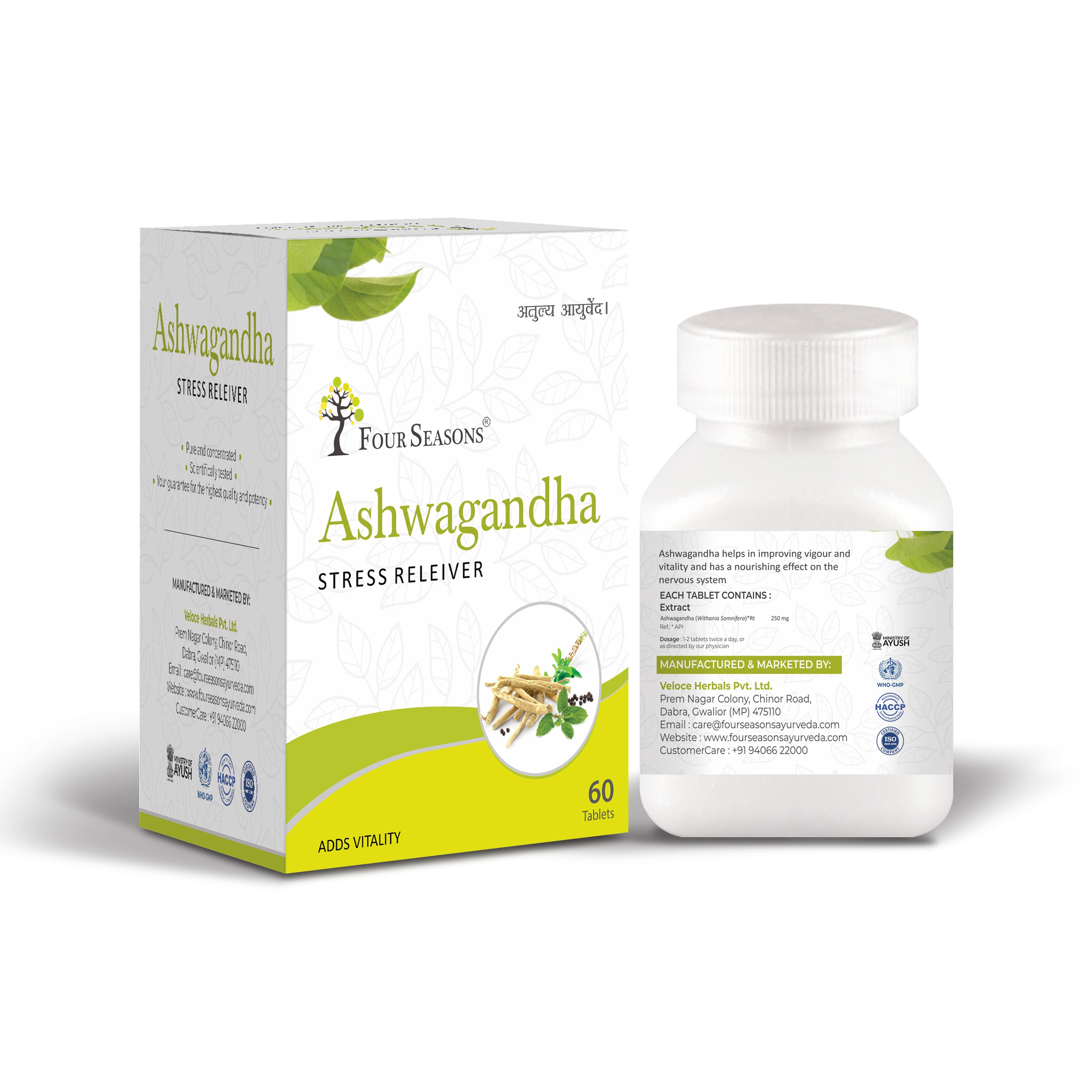 Four Seasons Ashwagandha - 60 tabs