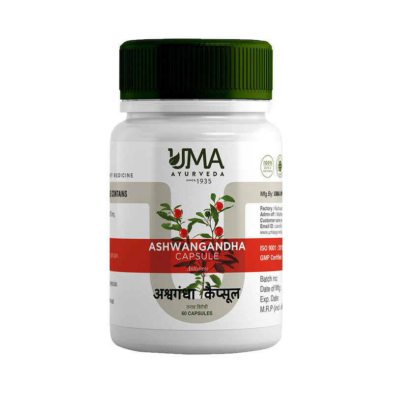Uma Ayurveda Ashwagandha Capsule - 60 Caps