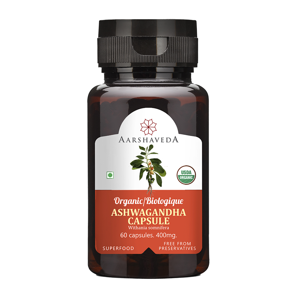 Aarshaveda Ashwagandha Capsule - Stress Management - 60 Capsules