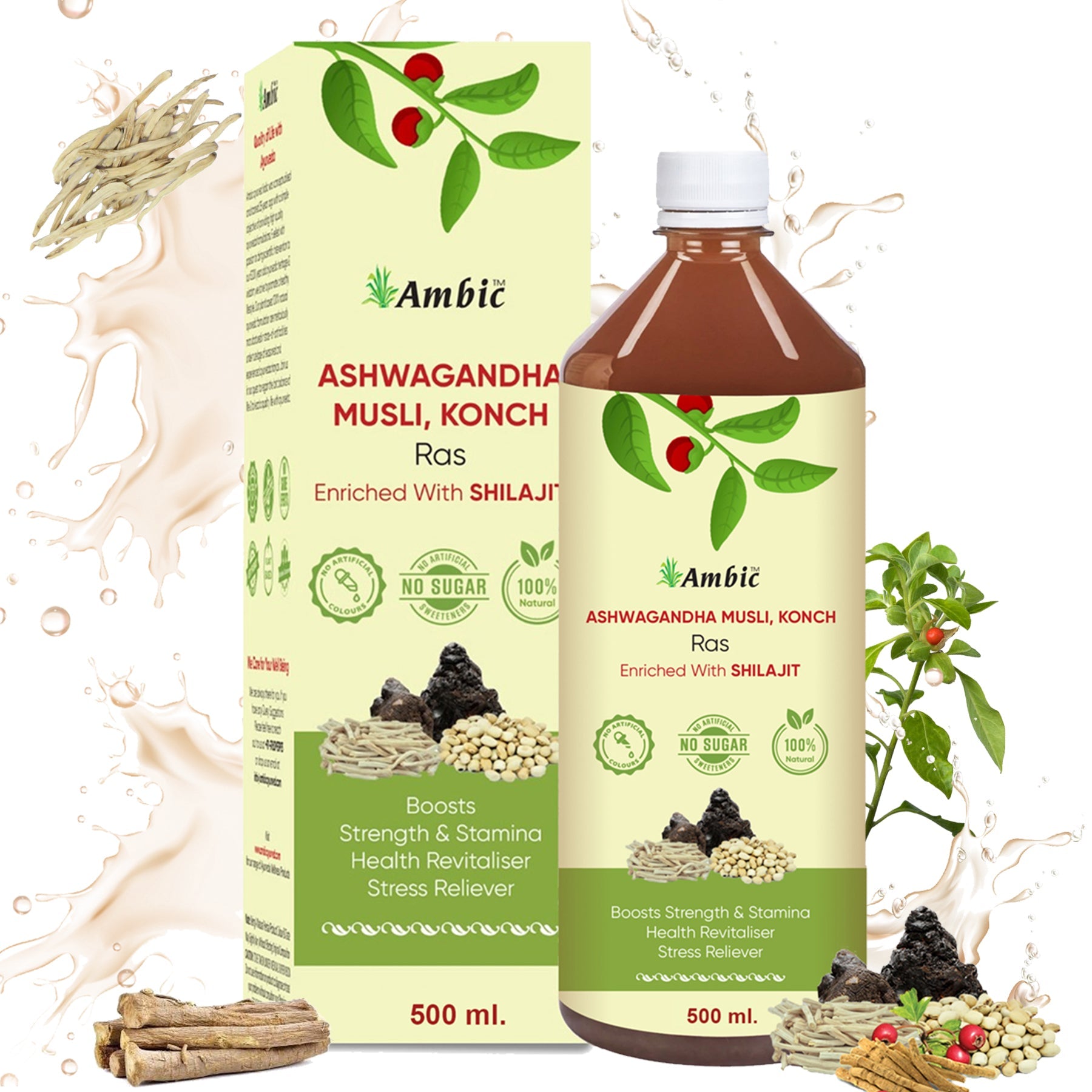Ambic Ashwagandha SJ Juice - 500 ml