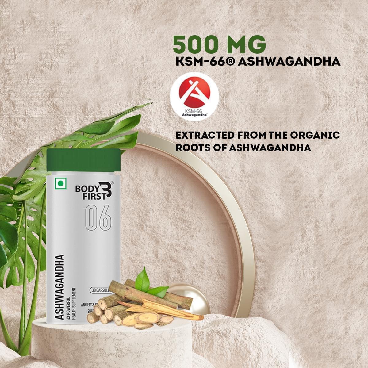 Body first KSM-66 Ashwagandha 500mg - 60 tabs