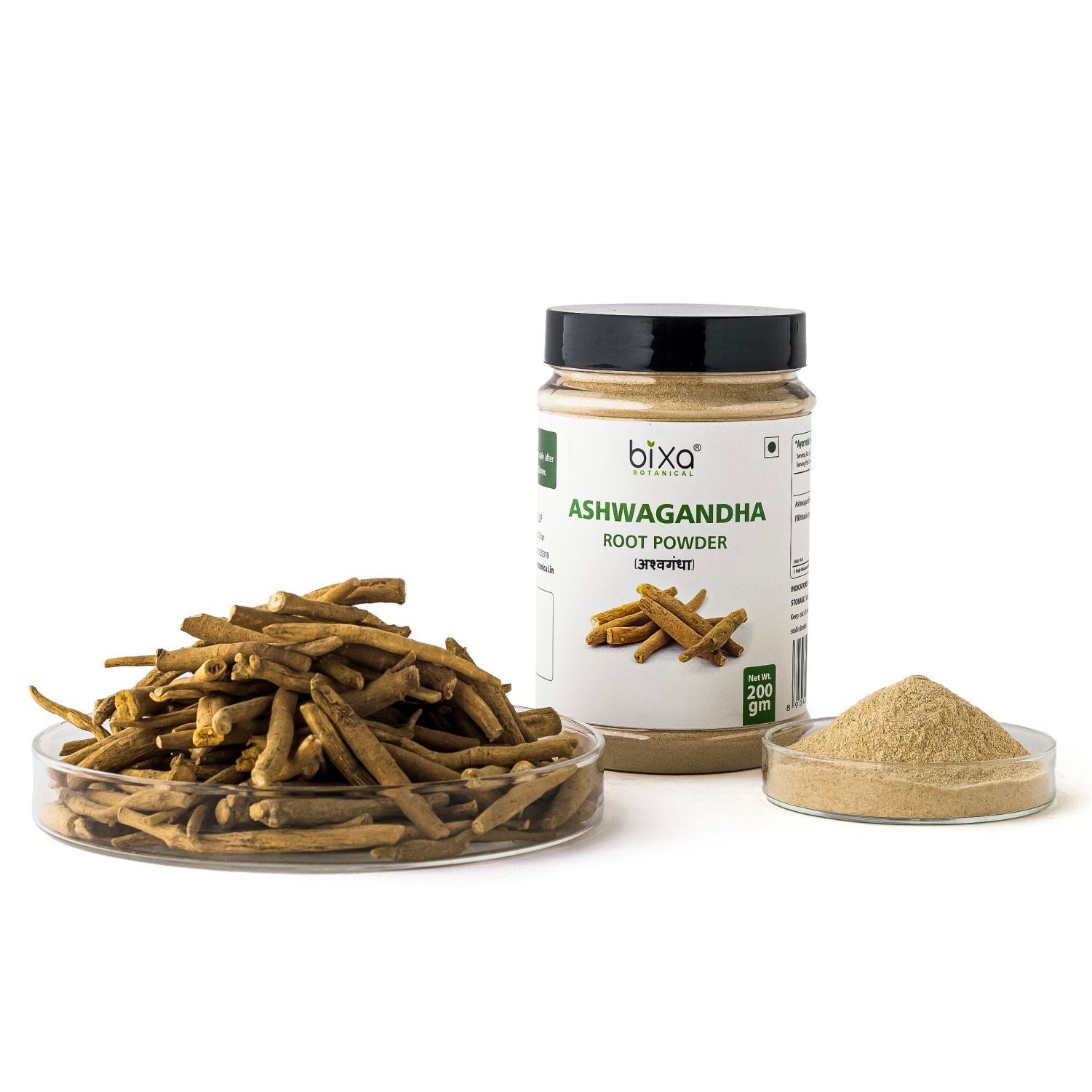 Bixa Botanical Ashwagandha Root Powder  Withania Somnifera - 200 gms
