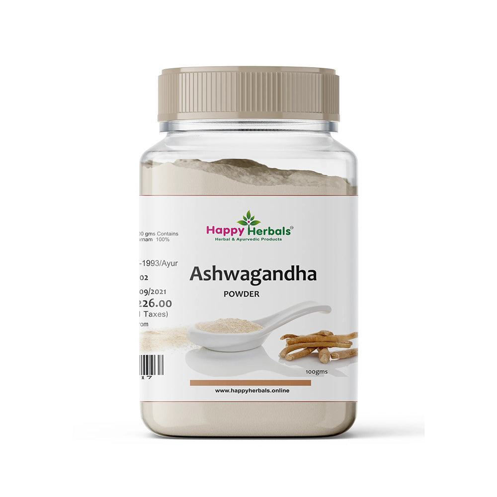 Happy Herbals Ashwagandha Powder - 100 gms