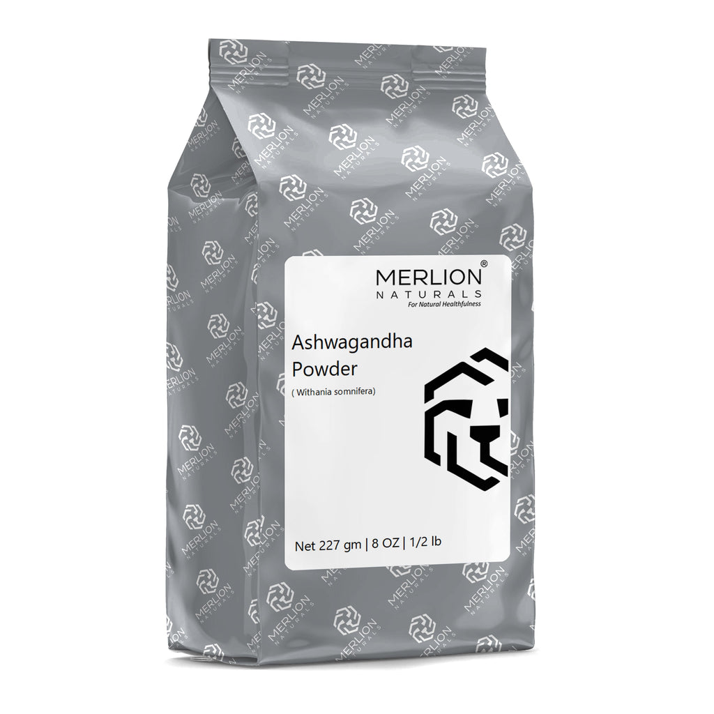 Merlion Naturals Ashwagandha Powder Withania somnifera Indian Ginseng - 227  gms